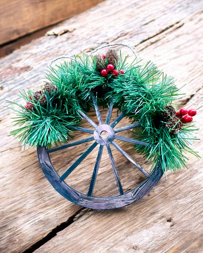 Dekorationsset 3 x Weihnachtskränze "Fröhlicher Stern" - Möglichkeit zur Personalisierung mit Gravur als Geschenk