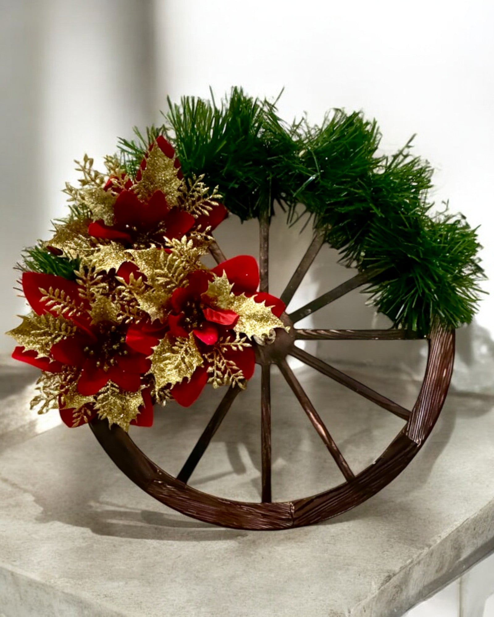 Dekorationsset 3 x Weihnachtskränze "Fröhlicher Stern" - Möglichkeit zur Personalisierung mit Gravur als Geschenk