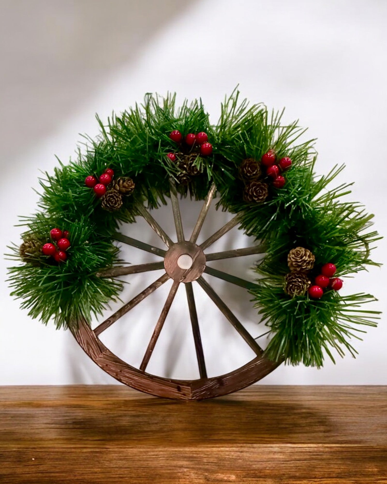 Dekorationsset 3 x Weihnachtskränze "Fröhlicher Stern" - Möglichkeit zur Personalisierung mit Gravur als Geschenk