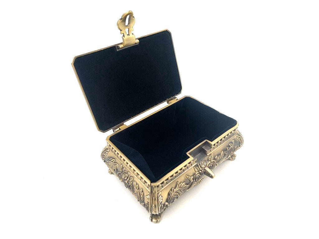 Goldene Metall-Schatulle 21-20L mit personalisierbarer Gravur