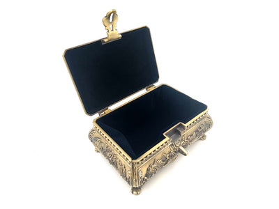 Goldene Metall-Schatulle 21-20L mit personalisierbarer Gravur