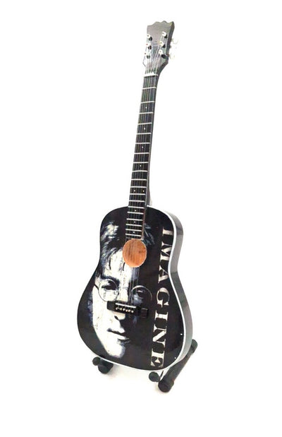 Dekorative Mini-Gitarre John Lennon The Beatles 24 cm mit personalisierter Gravur