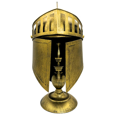 Griechischer Retro-Dekorationshelm aus Metall im goldenen Stil