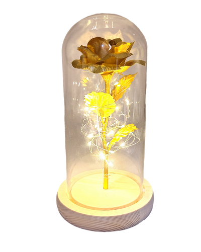 LED-Nachtlampe Rose mit personalisierbarer Gravur, romantisches Geschenk, Höhe 21,5 cm, sanftes Licht, ideale Dekoration fürs Schlafzimmer  