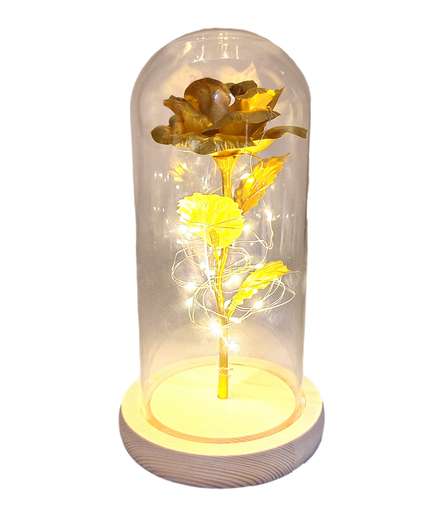 LED-Nachtlampe Rose mit personalisierbarer Gravur, romantisches Geschenk, Höhe 21,5 cm, sanftes Licht, ideale Dekoration fürs Schlafzimmer  