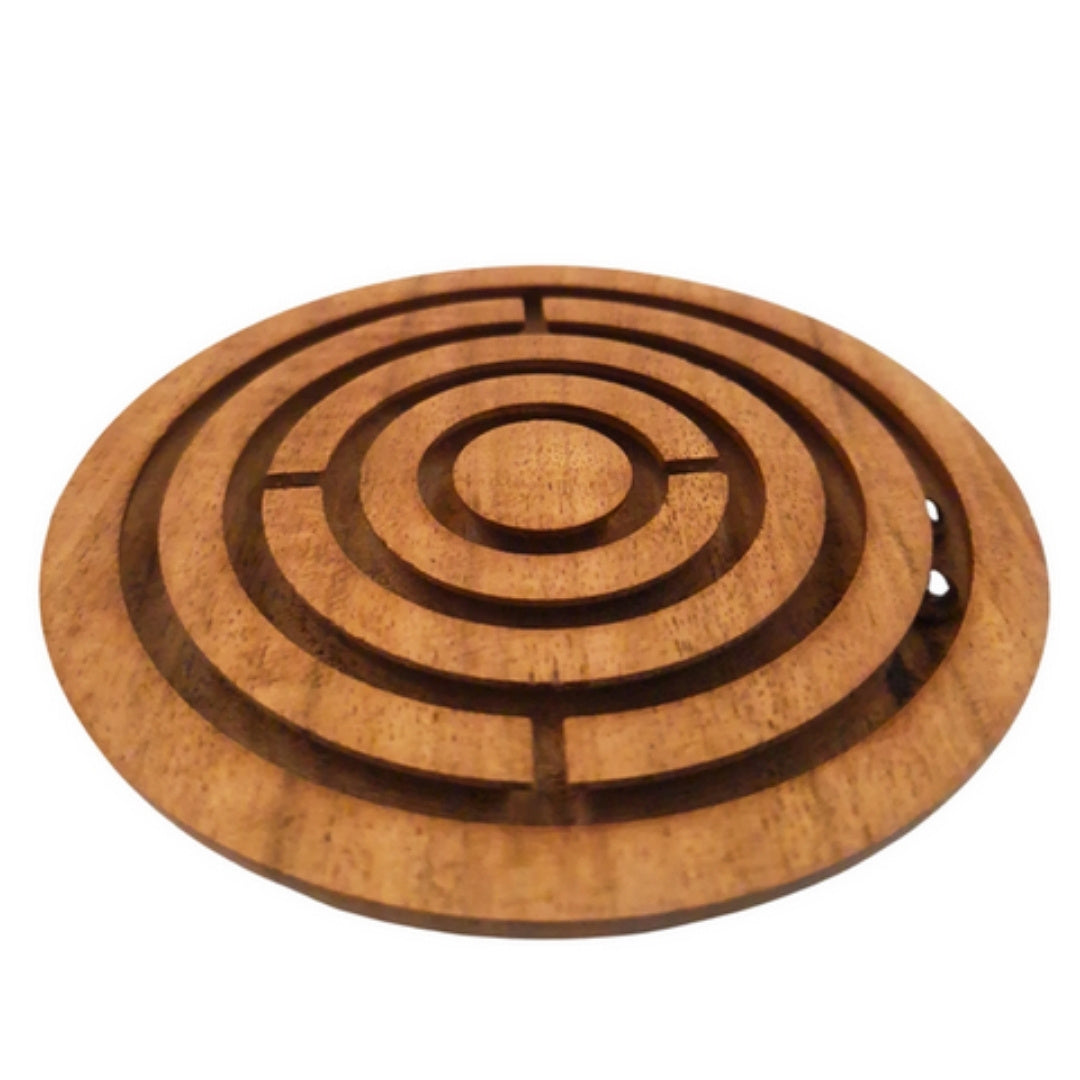 Geschicklichkeitsspiel Kugeln im Labyrinth aus Holz mit Gravurpersonalisierung