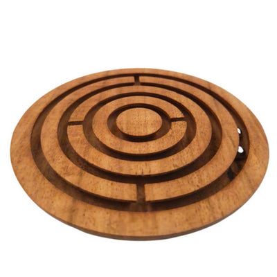 Geschicklichkeitsspiel Kugeln im Labyrinth aus Holz mit Gravurpersonalisierung