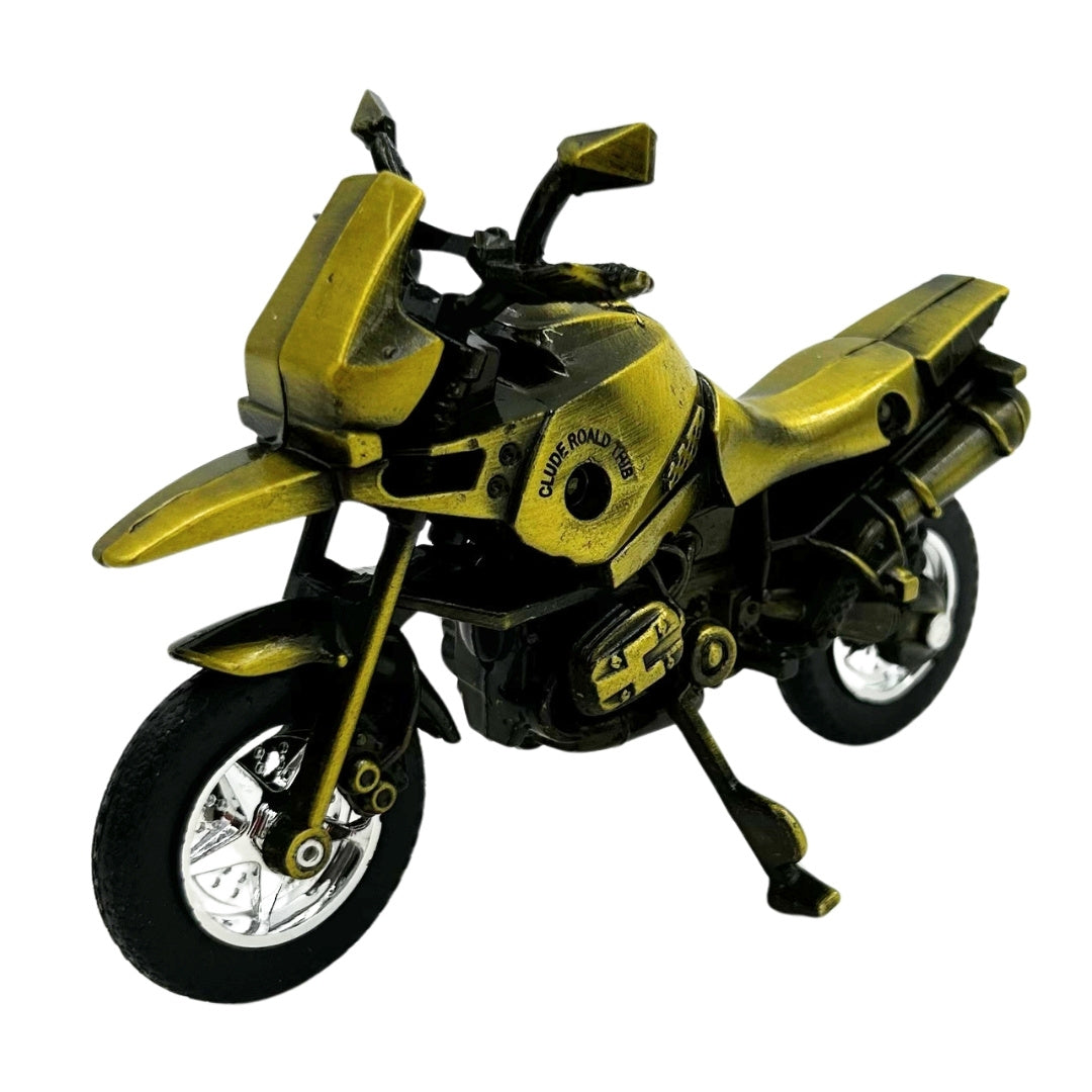Metall-Motorradmodell HJ1 in Dunkelgrün mit personalisierbarer Gravur
