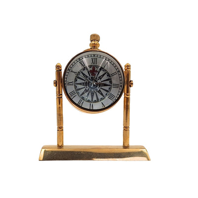Maritime Messinguhr für den Schreibtisch NC2963 mit personalisierter Gravur