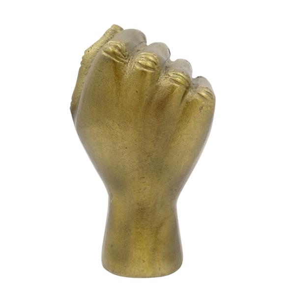 Dekorative Aluminium-Figur „Geballte Faust“ 18 cm mit personalisierbarer Gravur