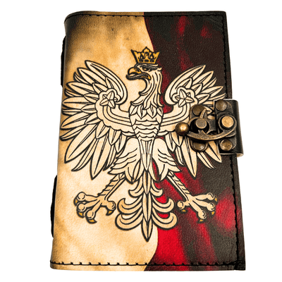 Leder-Notizbuch Polnischer Adler Patriotisch mit Gravur