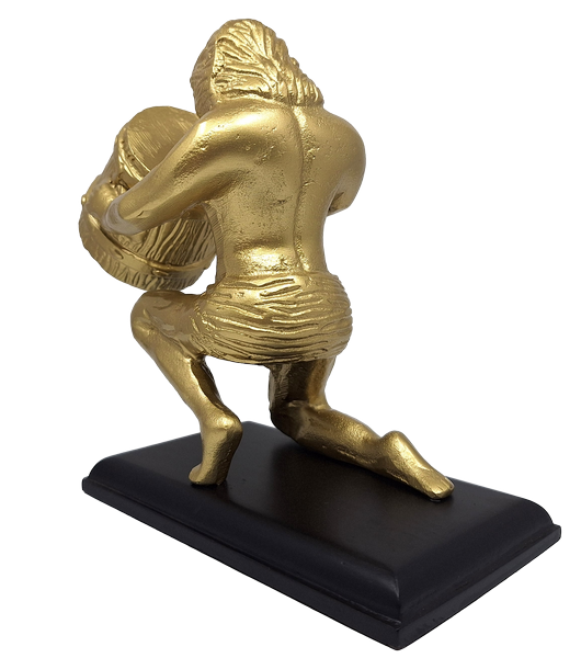 Goldene dekorative Wassermann-Figur AQU2 mit Möglichkeit der Personalisierung durch Gravur, ideales Geschenk für jeden Anlass, Höhe 18 cm, elegantes Design aus Aluminium
