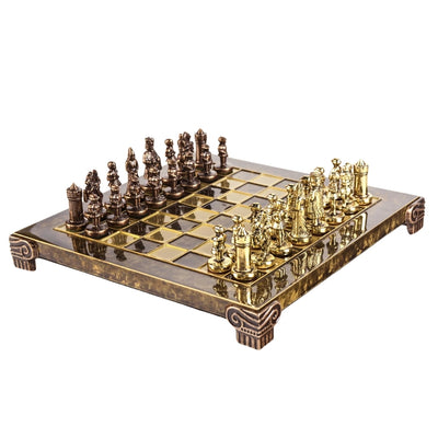 Exklusive Metall-Schachfiguren Byzantium 20x20 cm mit personalisierter Gravur