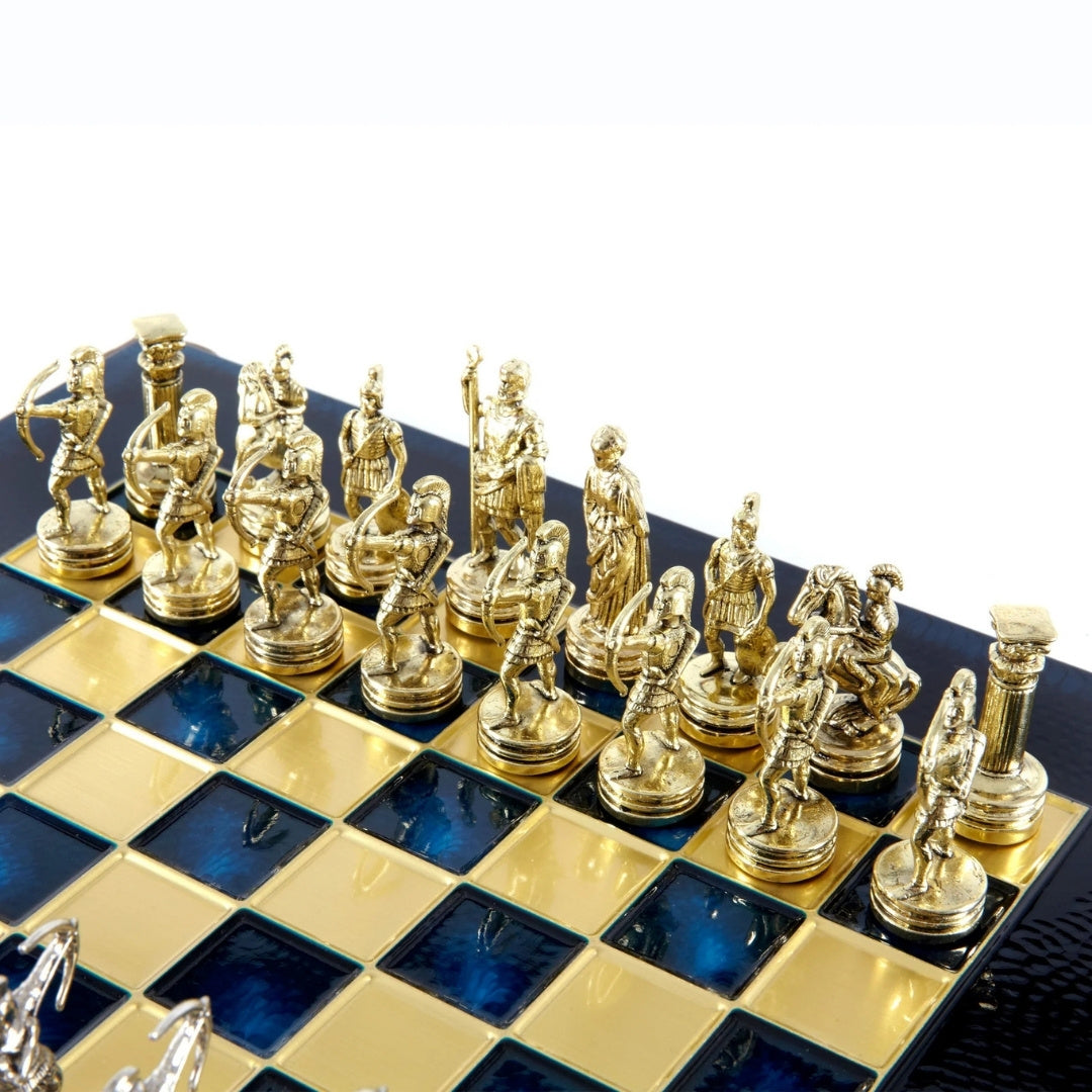 Exklusive Metall-Schachfiguren Archers mit Gravur