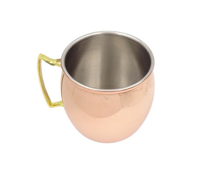 Kupferbecher aus Edelstahl 304 500 ml mit Gravur-Personalisierung - Ideal als Geschenk - Höhe 13,5 cm, Kupferfarbe, Modell MM7012