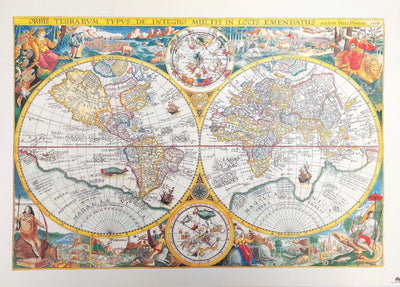 Weltkarte Orbis Terrarum 1594
