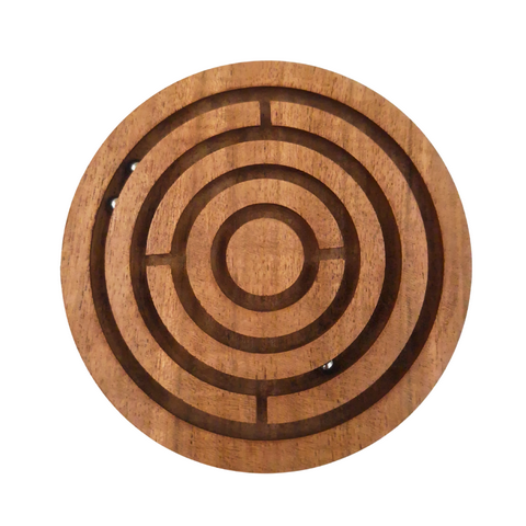 Geschicklichkeitsspiel Kugeln im Labyrinth aus Holz mit Gravurpersonalisierung