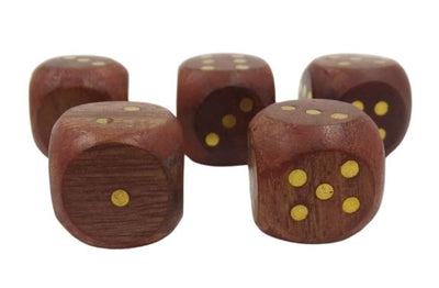 Holzspielwürfel im Fass mit Gravur – personalisiertes Geschenk aus Akazie, Höhe 7 cm, Durchmesser 8 cm, für Personen über 14 Jahre