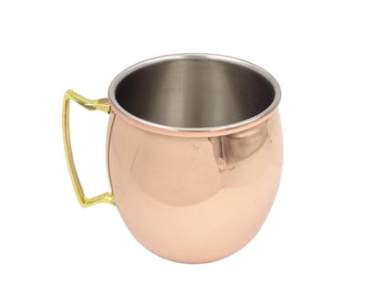 Kupferbecher aus Edelstahl 304 500 ml mit Gravur-Personalisierung - Ideal als Geschenk - Höhe 13,5 cm, Kupferfarbe, Modell MM7012