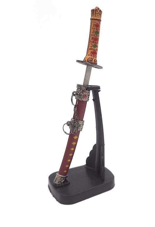 Katana - Brieföffner SW-199 mit der Möglichkeit einer personalisierten Gravur, ideal als Geschenk, Höhe 18 cm, dekorative Scheide im Set