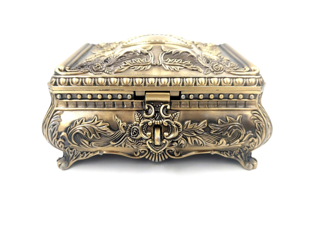 Goldene Metall-Schatulle 21-20L mit personalisierbarer Gravur
