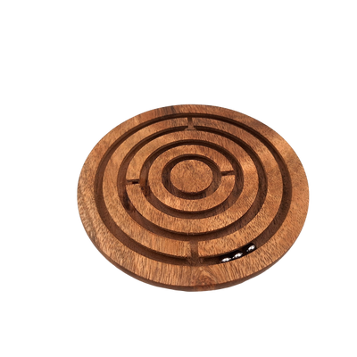 Geschicklichkeitsspiel Kugeln im Labyrinth aus Holz mit Gravurpersonalisierung