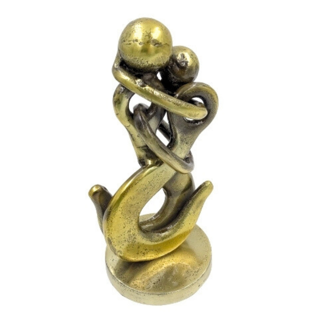 Metallfigur Verliebtes Paar mit Gravur  
