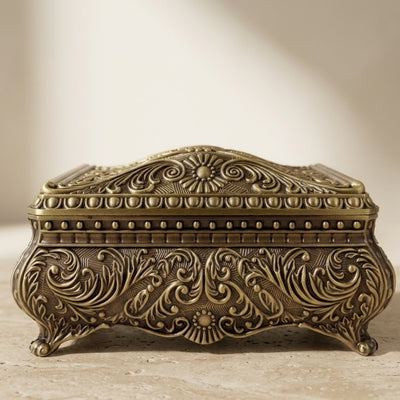 Goldene Metall-Schatulle 21-20L mit personalisierbarer Gravur