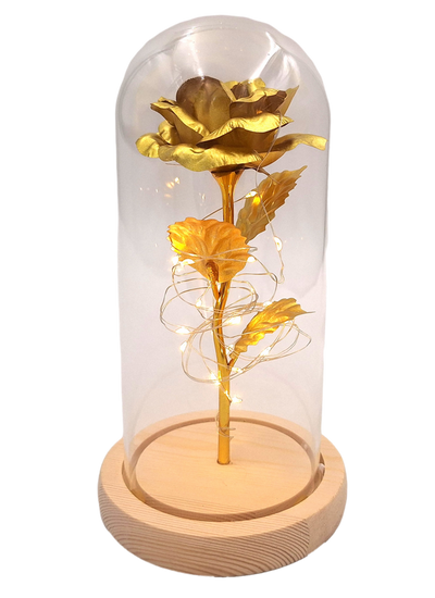 LED-Nachtlampe Rose mit personalisierbarer Gravur, romantisches Geschenk, Höhe 21,5 cm, sanftes Licht, ideale Dekoration fürs Schlafzimmer  