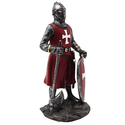 Figur Kreuzritter 18,5 cm aus Polyresin mit personalisierbarer Gravur