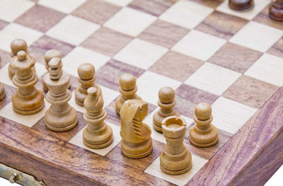 Holz-Magnet-Schach G201Z mit Gravurmöglichkeit zur Personalisierung