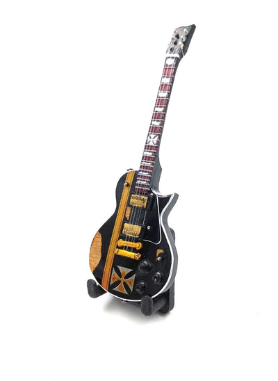 Mini-Sammlergitarre 15 cm im Stil von James Hetfield mit Gravurmöglichkeit