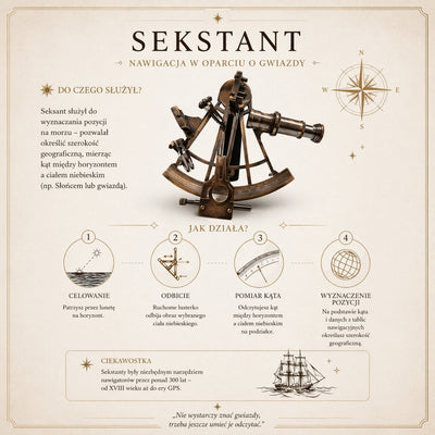 Großer Messing-Sextant mit Gravur-Personalisierung