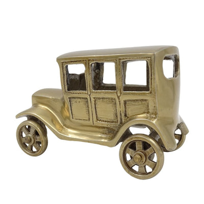 Metallmodell des Retro-Autos BMW Dixi in antikem Messing mit Gravurmöglichkeit