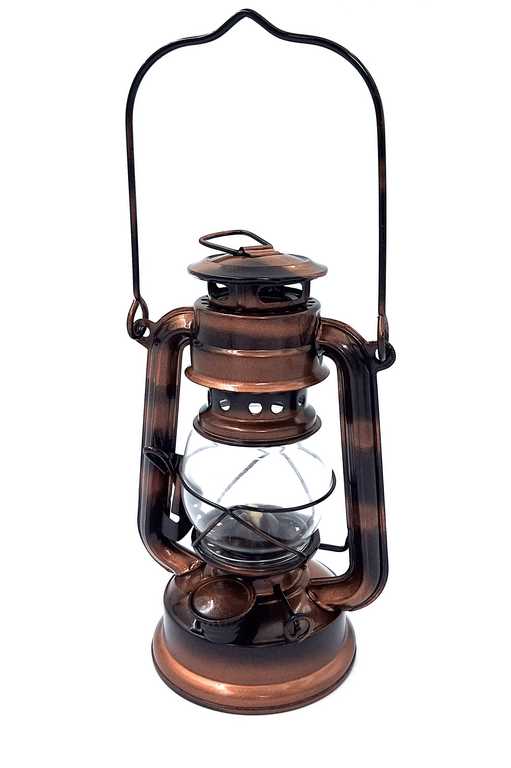 Stilvolle Retro-Segler-Öllampe DT245F mit personalisierbarer Gravur, ideal als Geschenk, aus Glas und Blech, Höhe 19 cm, maritimes Design  