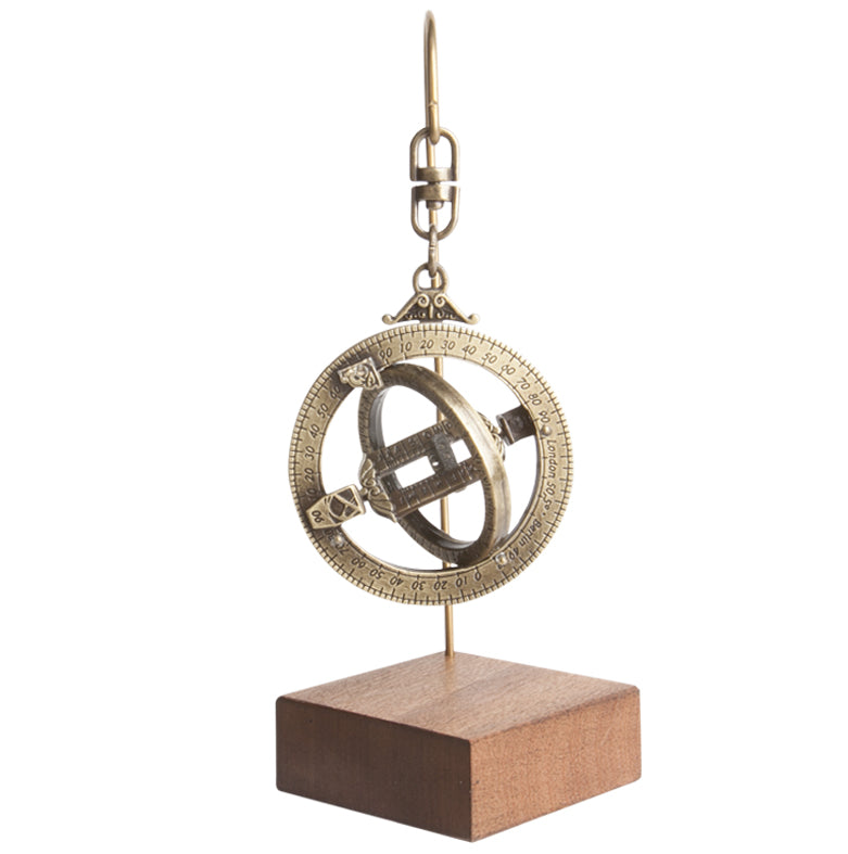 Miniatur Sonnenuhr H89 mit astronomischen Ringen
