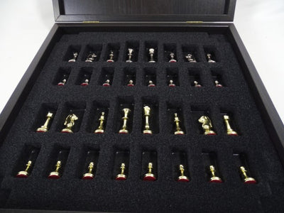 Exklusives Messing-Schachspiel Staunton S32BLA 28x28 cm mit individueller Gravurmöglichkeit  