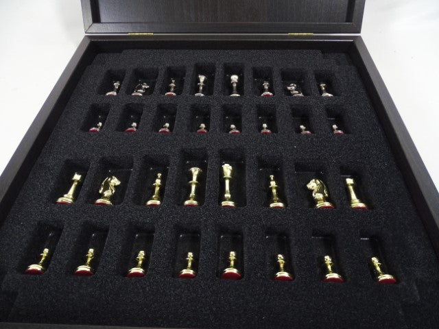 Exklusives Messing-Schachspiel Staunton S32BLA 28x28 cm mit individueller Gravurmöglichkeit  