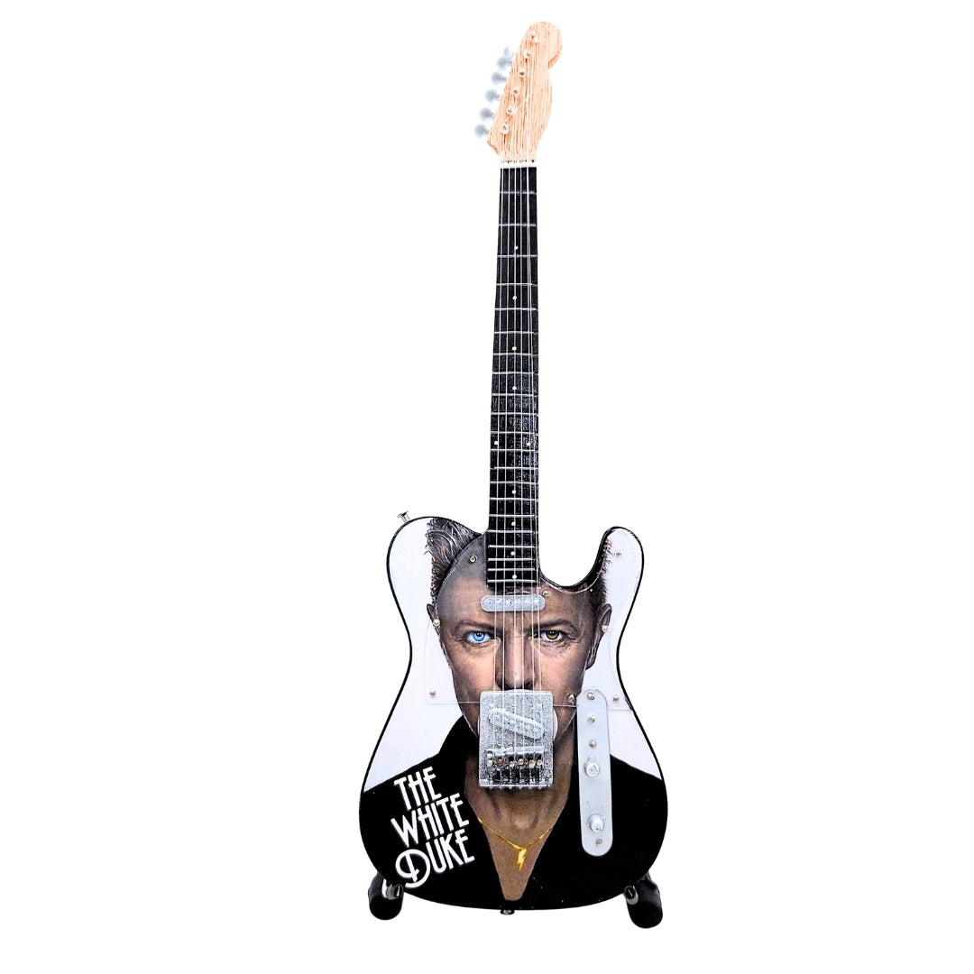 Mini-Sammlergitarre David Bowie MGT-8976 mit Gravur  