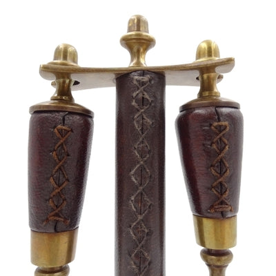 Schreibtischset mit Lupe und Brieföffner MIS-0742 mit Gravurpersonalisierung, elegante Lederfassung, ideal als Geschenk, Maße: 18 x 7,5 x 3,5 cm (Lupe), 18 x 3,5 x 3,5 cm (Brieföffner)