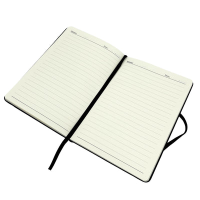 Elegantes Geschenkset Classico mit Personalisierung - Leder-Notizbuch A5, Regenschirm, Kugelschreiber, Visitenkartenetui und Schlüsselanhänger in ästhetischer Geschenkbox