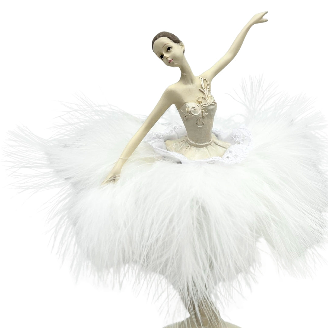 Spieluhr Ballerina Schneekönigin beweglich 23,5 cm mit Gravur
