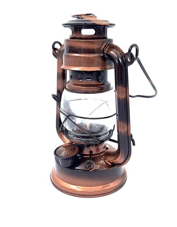 Stilvolle Retro-Segler-Öllampe DT245F mit personalisierbarer Gravur, ideal als Geschenk, aus Glas und Blech, Höhe 19 cm, maritimes Design  
