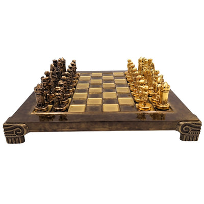 Exklusive Metall-Schachfiguren Byzantium 20x20 cm mit personalisierter Gravur