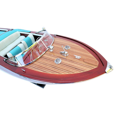 Exklusives Modell des Motorboots Riva Aquarama 87 cm mit Personalisierung durch Gravur