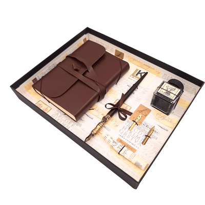 Exklusives Kalligrafie-Set mit Notizbuch  