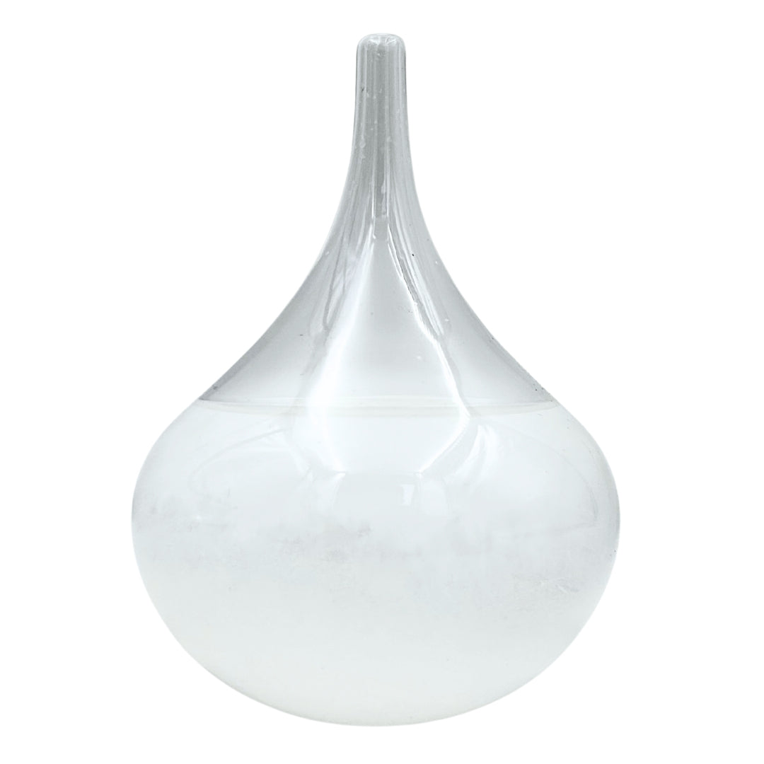 Fitzroy Sturm-Barometer – Tropfen Storm Glass mit Gravur-Personalisierung – elegantes Geschenk in Tropfenform, Höhe 11 cm, Glasgefäß mit einzigartigen Kristallen, die auf Wetteränderungen reagieren  