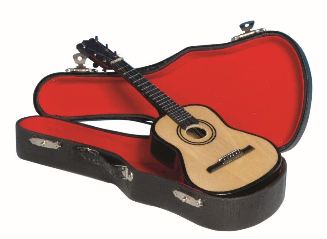 Spieluhr Melodia Klassische Gitarre in schwarzer Tasche mit Gravurmöglichkeit