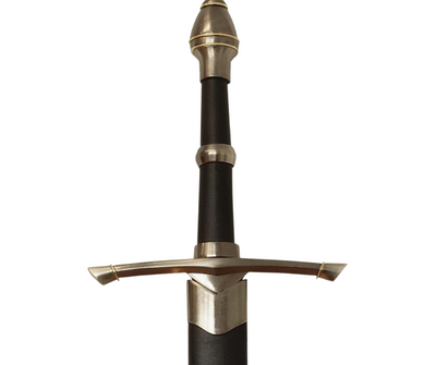 Stahlschwert eines Ritters in Scheide, 105 cm – elegante Replik aus Edelstahl mit Gravurmöglichkeit
