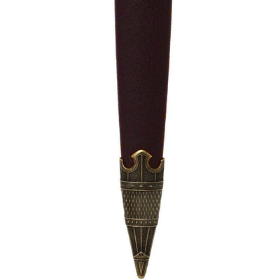 Templer-Dolch in dekorativer Scheide mit Gravur – Replik aus Edelstahl, 40 cm  